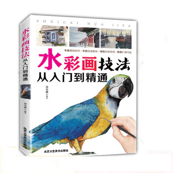 正版水彩画技法从入门到精通 水彩画基础知识教程 水彩书籍教材入门学生成人手绘素描绘画入门自学零基础