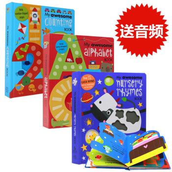 英文原版繪本My Awesome Alphabet Book/Counting 我的尖叫字母書數字書