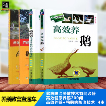 现货4本 鹅养殖技术2018 规模化生态高效养鹅实用技术大全书籍鹅病防治关键技术+养鹅200问+高效 pdf epub mobi 电子书 下载