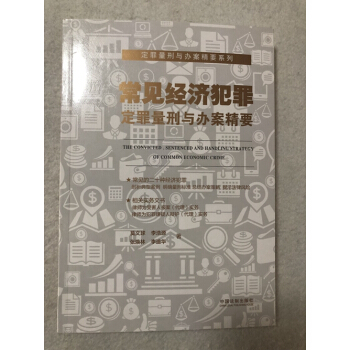 8V正版现货 常见经济犯罪定罪量刑与办案精要 定罪量刑与办案精要系列 中国法制出版社 可搭