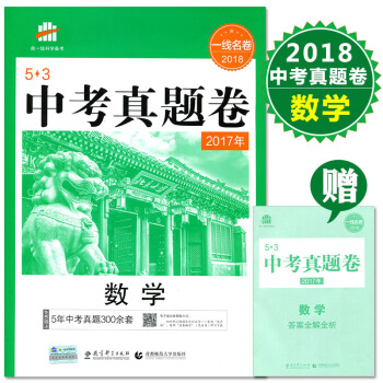 2018版53中考真题卷数学 中考历年真题卷数学 中考数学真题汇编 北京天津重庆河北南安徽山西陕西广 pdf epub mobi 电子书 下载