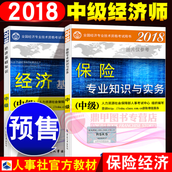 中級經濟師2018教材 保險2本套