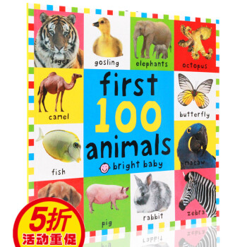 英文原版繪本first 100 animals寶寶的初識的100種動物 兒童啓濛認知學習平裝書 pdf epub mobi 電子書 下載