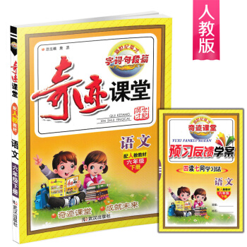 2018春使用 奇迹课堂 六年级下册/6年级 语文 人教版 小学同步练习册测试题复习资料训练课本教材 pdf epub mobi 电子书 下载