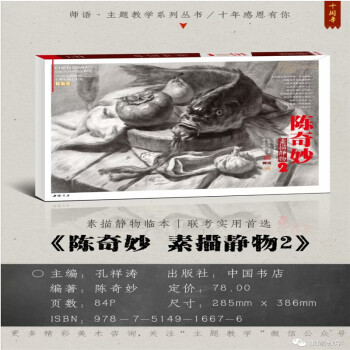 包邮 2018主题教学正版陈奇妙 素描静物2 临摹单联考高考美术绘画书 pdf epub mobi 电子书 下载