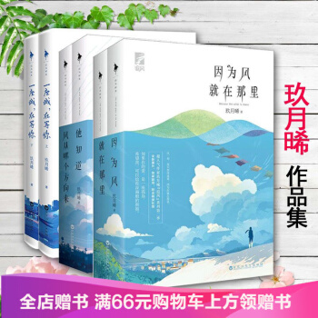 玖月晞作品集( 6册)因为风就在那里+他知道风从哪个方向来+一座城在等你 全上下册
