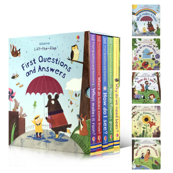 Usborne你問我答5冊 原版First Questions and Answers科普翻翻紙闆書 pdf epub mobi 電子書 下載