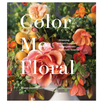Color Me Floral 着色花束：四季惊人单色调 室内插画搭配 英文原版 pdf epub mobi 电子书 下载