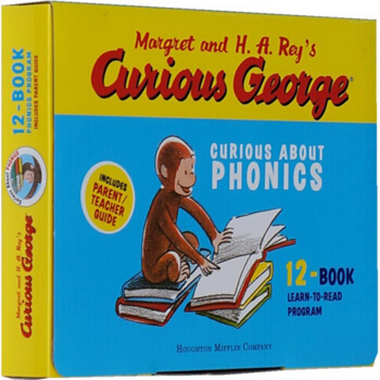 英文原版绘本 好奇猴乔治 Curious George Phonics 12本 汪培珽推荐 礼盒装 pdf epub mobi 电子书 下载