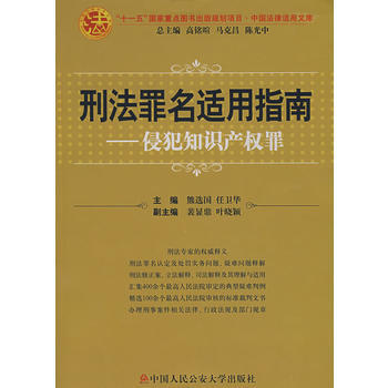 刑法罪名適用指南——侵犯知識産權罪(中國法律適用文庫) 9787811099201 pdf epub mobi 電子書 下載
