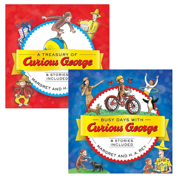 【中商原版】好奇猴喬治故事閤集2冊套裝 英文原版 Curious George 經典故事繪本 喬治猴 pdf epub mobi 電子書 下載