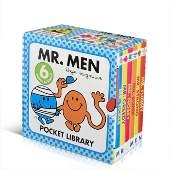 英文原版Mr. Men: Pocket Library奇先生的口袋圖書館 迷你手掌紙闆書6冊禮盒裝