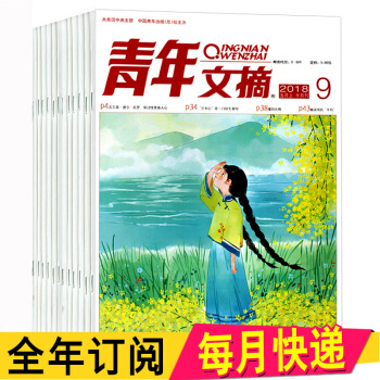 【杂志订阅】青年文摘杂志全年订阅2018年7月起24期12个月预定文学文摘读者期刊 pdf epub mobi 电子书 下载