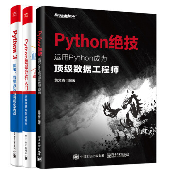 Python絕技 運用Python成為頂級數據工程師+Python數據分析入門從數據獲取到可視化 pdf epub mobi 電子書 下載