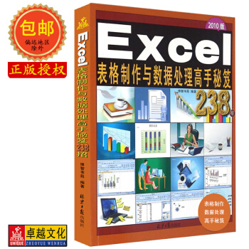 【多本低折扣】正版Excel表格制作与数据处理高手秘笈238招随书图文并茂排版应用大全2010版技巧