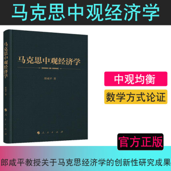 正版現貨 馬剋思中觀經濟學 郎鹹平磨礪十年新作以數學證明《資本論》的正確性9787010 pdf epub mobi 電子書 下載