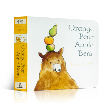 英文原版绘本 ORANGE PEAR APPLE BEAR 格林威奖作家Emily Gravett pdf epub mobi 电子书 下载