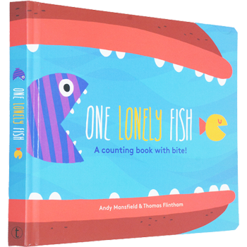 英文原版绘本 One Lonely Fish 宝宝学数数纸板书 大小概念认知 数字启蒙 0-3岁 pdf epub mobi 电子书 下载
