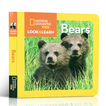 英文原版绘本 LOOK & LEARN: BEARS 儿童纸板书 国家地理少儿版系列 一只熊的生活 pdf epub mobi 电子书 下载