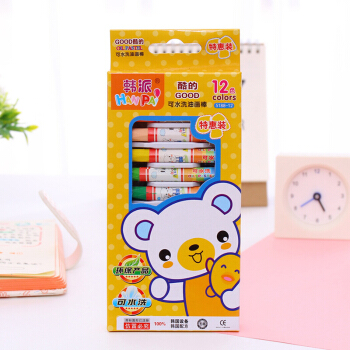 12色油畫棒 蠟筆 可水洗油畫棒 塗色繪畫蠟筆 pdf epub mobi 電子書 下載