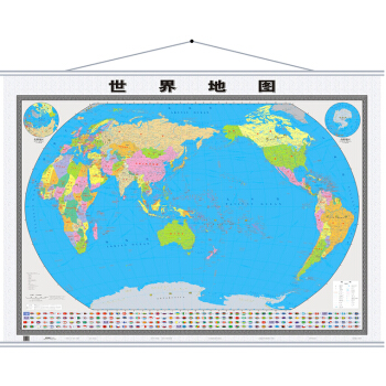 【精装升级清晰版】2018新版 世界地图挂图 世界地图中英文1.6米*1.2米 世界地图 双全无拼接 pdf epub mobi 电子书 下载