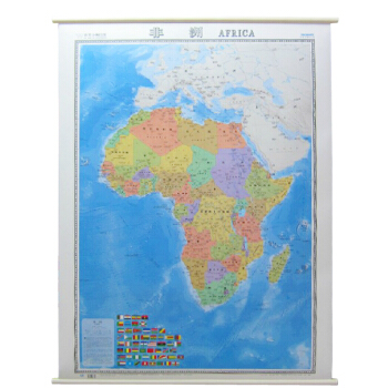 【2018全新】非洲地圖掛圖 中英文 1.2米X0.9米 埃及北非中非南非蘇丹馬裏 高清防水 地理教 pdf epub mobi 電子書 下載