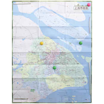 上海市地图2018 上海四季特色旅游景点大全 交通旅游 地铁地图 外环内城区详图 折叠图方便携带 展