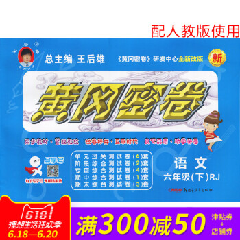 王后雄黄冈密卷六年级语文下册人教版RJ小学试卷 小学6年级测试卷同步辅导练习考试卷子期中模拟复习期末 pdf epub mobi 电子书 下载