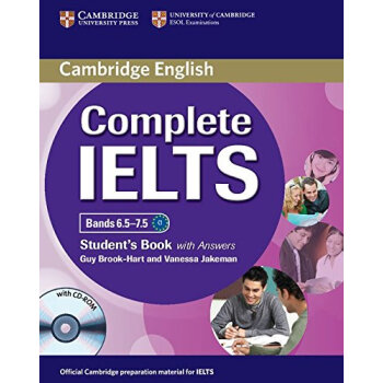 【中商原版】劍橋雅思完全備考學生書 C1 帶答案和CD英文原版 Complete IELTS pdf epub mobi 電子書 下載