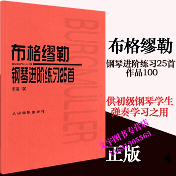 布格缪勒钢琴进阶练习25首 作品100 钢琴曲谱训练书 pdf epub mobi 电子书 下载
