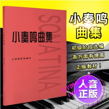 小奏鸣曲集人民音乐出版社小奏鸣曲集钢琴书初级钢琴曲集钢琴谱奏鸣曲音乐教程钢琴教材青少年儿童