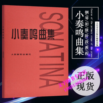 小奏鸣曲集人民音乐出版社小奏鸣曲集钢琴书初级钢琴曲集钢琴谱奏鸣曲音乐教程钢琴教材青少年儿童