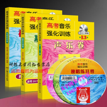 正版全3册 高考音乐强化训练声乐卷基本乐理卷视唱练耳卷第13版 初学基础入门教学附DVD高 pdf epub mobi 电子书 下载