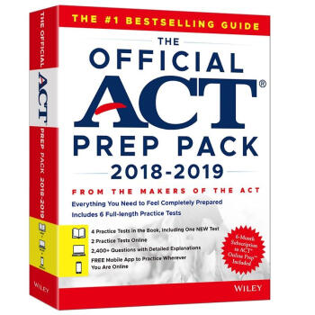 (2019)ACT官方指南(附綫上學習包) pdf epub mobi 電子書 下載