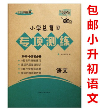 区域天利38套 2019小学总复习专项测练 语文 附详解答案 小升初