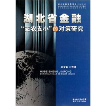 湖北省金融“支农支小”的对策研究 9787216066341 pdf epub mobi 电子书 下载