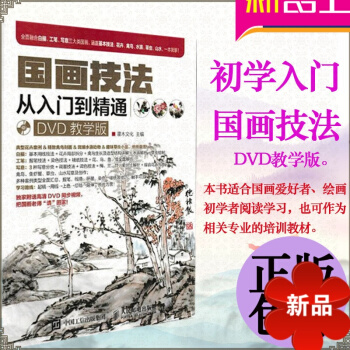 国画技法从入门到精通 DVD教学版 国画书 国画教程 写意山水画牡丹梅兰竹菊人物 初学国画入门基础教 pdf epub mobi 电子书 下载