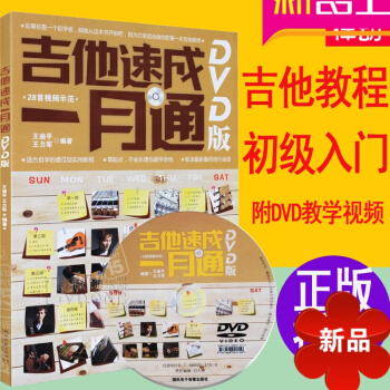 民谣吉他教学书入门零基础 吉他速成一月通书籍 民谣弹唱吉他教程DVD视频教学教材吉他谱 吉他教学书 pdf epub mobi 电子书 下载