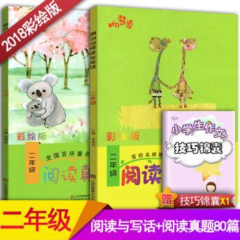 2018响阅读与写话2二年级+阅读真题80篇二年级2本套装 全国通用版小学语文阶梯阅读同步阅读训练彩 pdf epub mobi 电子书 下载